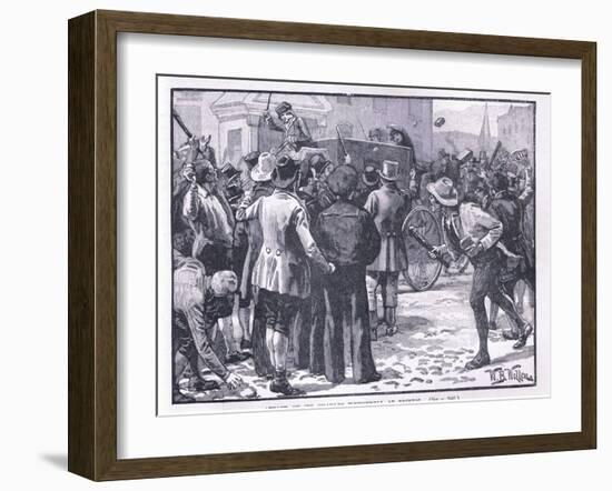 Attack on Sir Charles Wetherell at Bristol Ad 1831-William Barnes Wollen-Framed Giclee Print