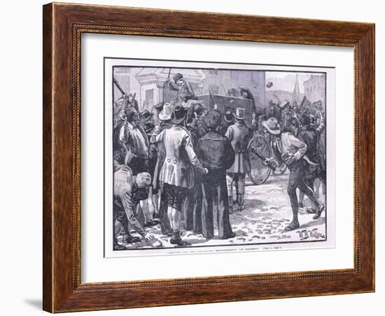 Attack on Sir Charles Wetherell at Bristol Ad 1831-William Barnes Wollen-Framed Giclee Print