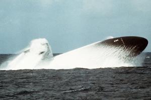 Attack Submarine Birmingham Conducting an Emergency Surfacing, Nov. 19, 1978