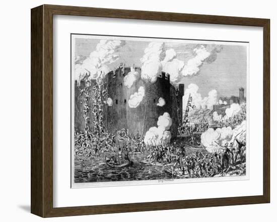 Attack Upon the Brass Mount by Lord Guilford Dudley, 1554-George Cruikshank-Framed Giclee Print