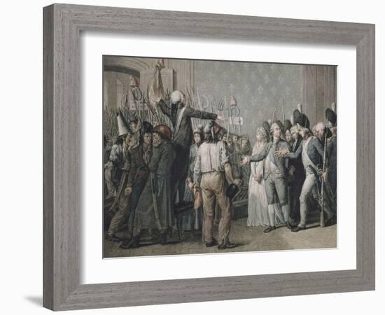 Attaque du palais des Tuileries, le 20 juin 1792-null-Framed Giclee Print