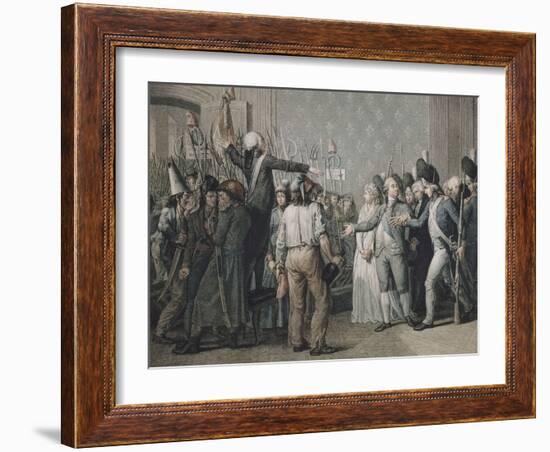 Attaque du palais des Tuileries, le 20 juin 1792-null-Framed Giclee Print