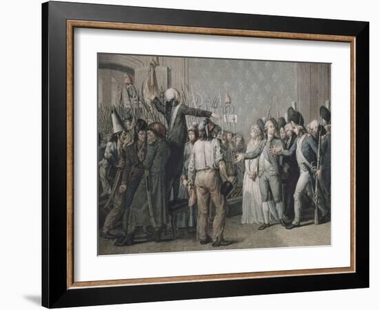 Attaque du palais des Tuileries, le 20 juin 1792-null-Framed Giclee Print