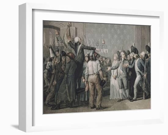Attaque du palais des Tuileries, le 20 juin 1792-null-Framed Giclee Print