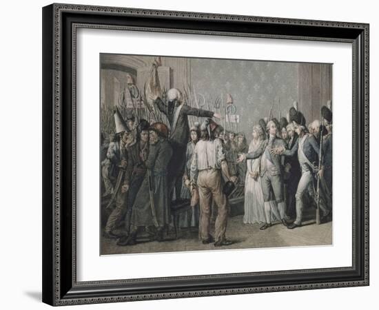 Attaque du palais des Tuileries, le 20 juin 1792-null-Framed Giclee Print