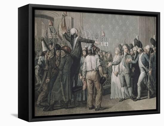 Attaque du palais des Tuileries, le 20 juin 1792-null-Framed Premier Image Canvas