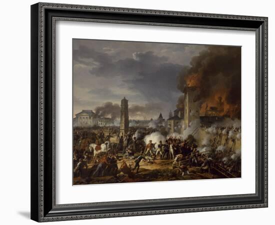 Attaque et prise de la ville de Ratisbonne par le maréchal Lannes le 23 avril 1809-Charles Thevenin-Framed Giclee Print