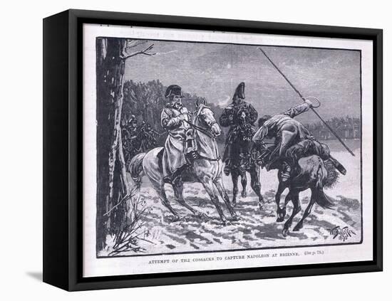 Attempt of Cossacks to Capture Napoleon at Brienne-William Barnes Wollen-Framed Premier Image Canvas