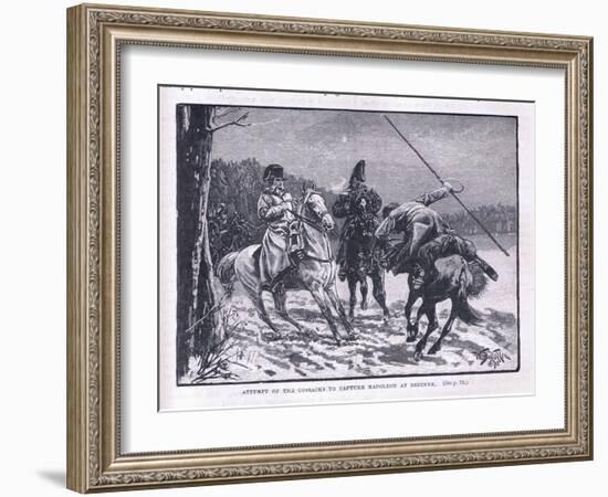 Attempt of Cossacks to Capture Napoleon at Brienne-William Barnes Wollen-Framed Giclee Print