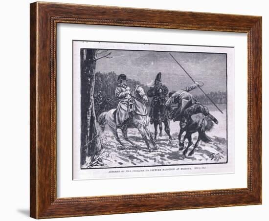 Attempt of Cossacks to Capture Napoleon at Brienne-William Barnes Wollen-Framed Giclee Print