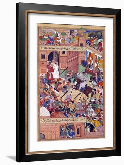Attempt on the Life of Akbar the Great at Delhi, 1564-Science Source-Framed Giclee Print