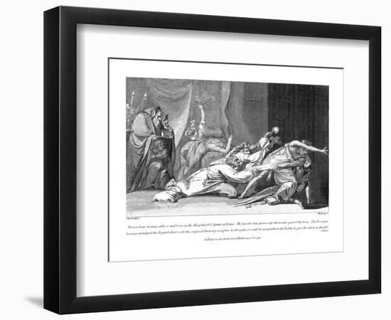 Attempt to Exorcise Evil Spirits Possessing a Patient in San Spirito Hospital, Rome, 1792-Henry Fuseli-Framed Giclee Print