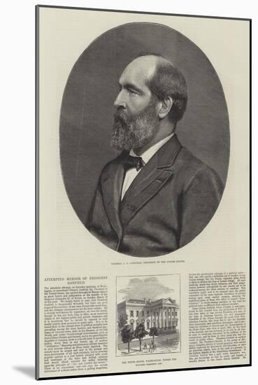 Attempted Murder of President Garfield-null-Mounted Giclee Print