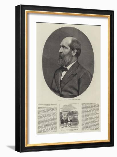 Attempted Murder of President Garfield-null-Framed Giclee Print