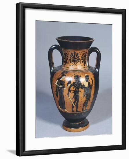 Attic Amphora Representing Hercules, Athena and Hermes-null-Framed Giclee Print