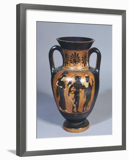 Attic Amphora Representing Hercules, Athena and Hermes-null-Framed Giclee Print