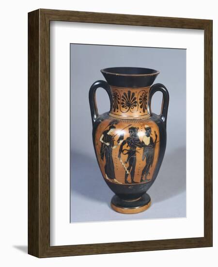 Attic Amphora Representing Hercules, Athena and Hermes-null-Framed Giclee Print