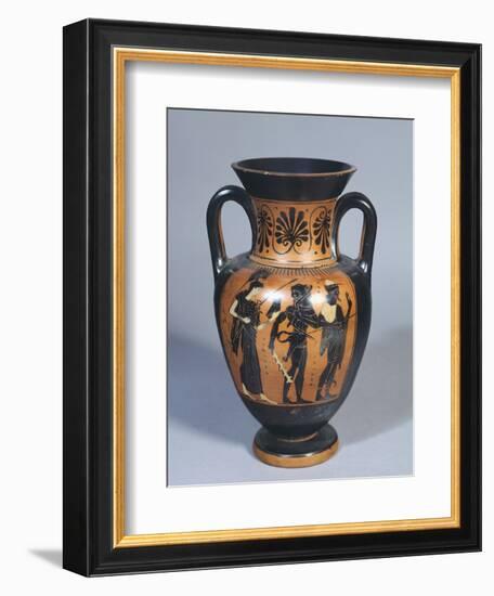 Attic Amphora Representing Hercules, Athena and Hermes-null-Framed Giclee Print