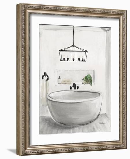 Attic Bathroom II Light Crop-Silvia Vassileva-Framed Art Print