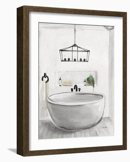 Attic Bathroom II Light Crop-Silvia Vassileva-Framed Art Print