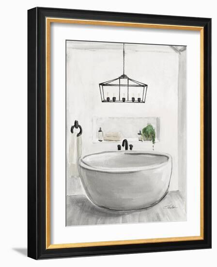 Attic Bathroom II Light Crop-Silvia Vassileva-Framed Art Print