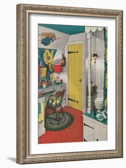 Attic Bed and Bath-null-Framed Art Print