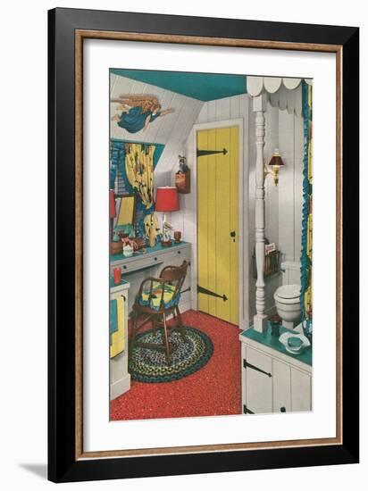 Attic Bed and Bath-null-Framed Art Print