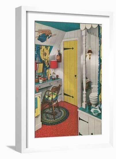 Attic Bed and Bath-null-Framed Art Print