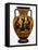 Attic Black-Figure Neck Amphora with Achilles and Ajax Gaming before Athena-null-Framed Premier Image Canvas