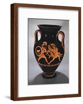 Attic Red-Figure Belly Amphora Depicting the Abduction of Antiope with Theseus and Pirithous-Myson-Framed Giclee Print