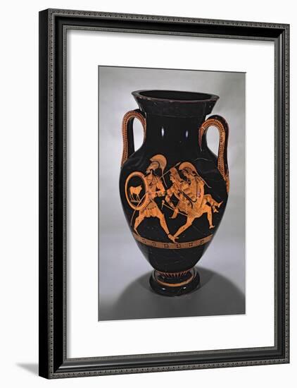 Attic Red-Figure Belly Amphora Depicting the Abduction of Antiope with Theseus and Pirithous-Myson-Framed Giclee Print