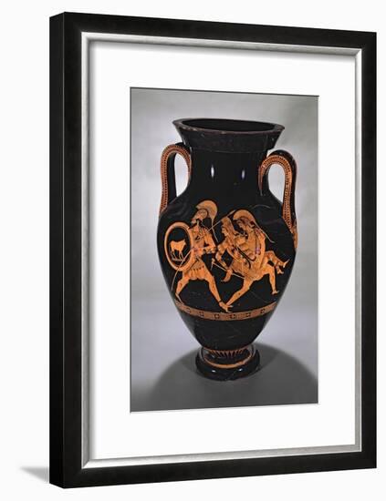 Attic Red-Figure Belly Amphora Depicting the Abduction of Antiope with Theseus and Pirithous-Myson-Framed Giclee Print