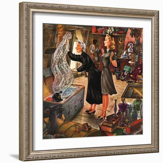 "Attic Treasure," June 7, 1947-Constantin Alajalov-Framed Giclee Print