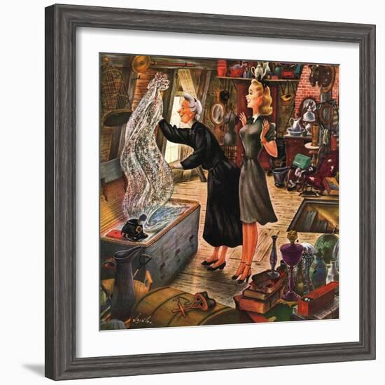 "Attic Treasure," June 7, 1947-Constantin Alajalov-Framed Giclee Print