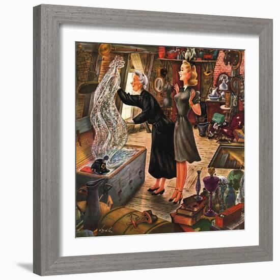 "Attic Treasure," June 7, 1947-Constantin Alajalov-Framed Giclee Print