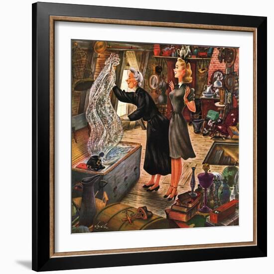 "Attic Treasure," June 7, 1947-Constantin Alajalov-Framed Giclee Print