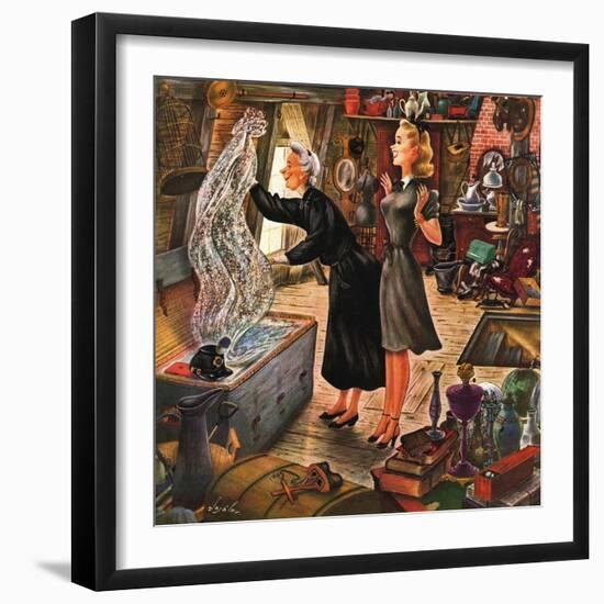 "Attic Treasure," June 7, 1947-Constantin Alajalov-Framed Giclee Print