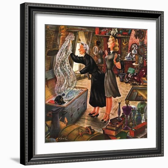 "Attic Treasure," June 7, 1947-Constantin Alajalov-Framed Giclee Print