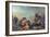 Attila the Hun, Followed by His Barbarian Hordes, Trampling Italy and the Arts Underfoot-Eugene Delacroix-Framed Giclee Print