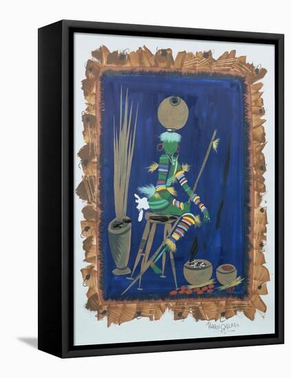 Attired Trader, 2008-Oglafa Ebitari Perrin-Framed Premier Image Canvas