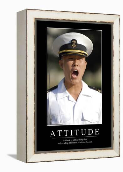 Attitude: Inspirational Quote and Motivational Poster-null-Framed Premier Image Canvas