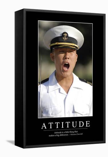 Attitude: Inspirational Quote and Motivational Poster-null-Framed Premier Image Canvas