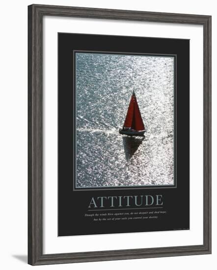 Attitude: Sailing--Framed Art Print