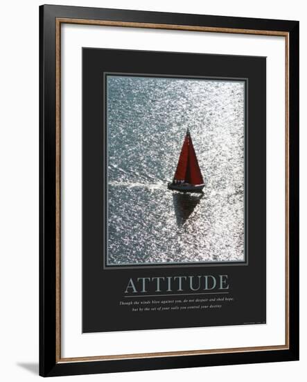 Attitude: Sailing--Framed Art Print