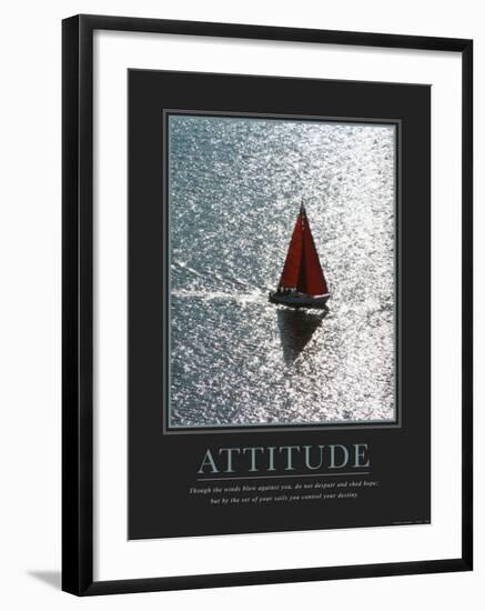 Attitude: Sailing--Framed Art Print