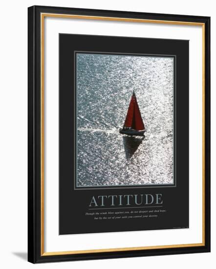 Attitude: Sailing--Framed Art Print