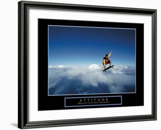 Attitude-null-Framed Art Print