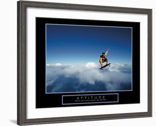 Attitude-null-Framed Art Print