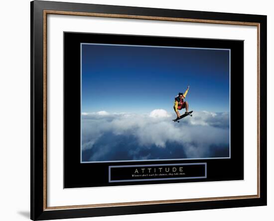 Attitude-null-Framed Art Print