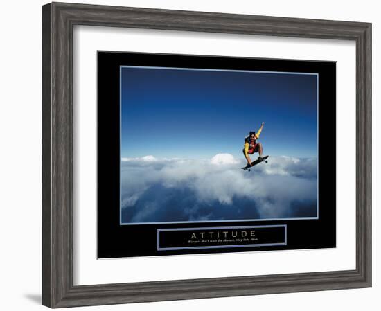 Attitude-null-Framed Art Print